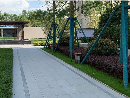 天欣科技 景觀(guān)厚磚 芝麻灰+沉香米黃 產(chǎn)品工程案例宣傳圖